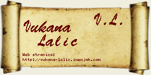 Vukana Lalić vizit kartica